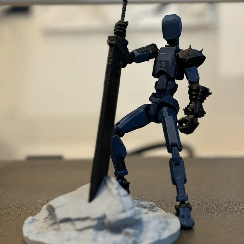 

1pc T13 Action Figure - 3d Printed Multi-jointed Movable Dummy, Collectible Desktop Decor, Ideal For Game Enthusiasts, Perfect Gift For Halloween, Christmas, And