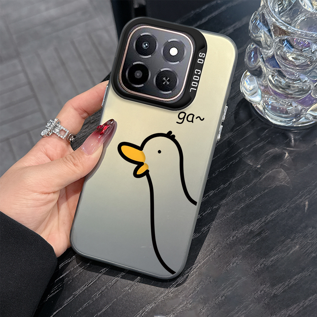 item picture phone case phone case   x5c x5  x5plus x60 x6b x6c x6d x7a x7b x7c x7d x8a x8d cute duck metallic look shockproof cover