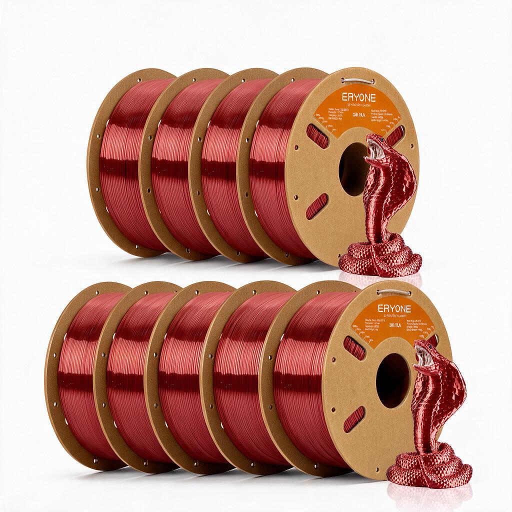 Image of 9 Rolls/9kg Eryone Pla- 3d Printer Filament Suitable For 3d Printer, High-purity Pla Material With Easy & Transition, Compatible For Hobbyists, Professionals, Schools, For And Commercial Use