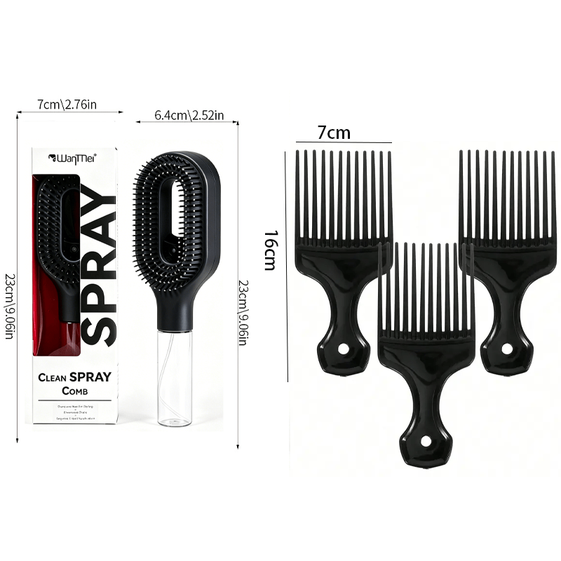 4pcs Refillable Hair Oil Applicator Brush Set