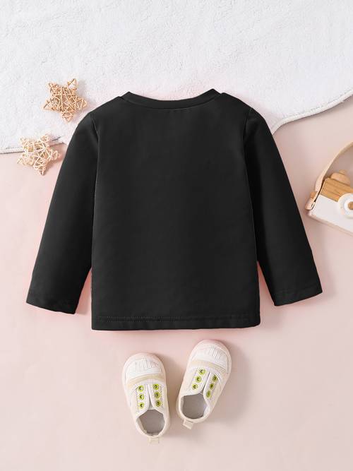 angel and print spring autumn fashionable comfortable casual girls round neck long sleeve single piece for outdoor