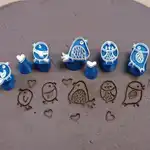 12件套爱心小鸟粘土印章| 塑料粘土套装, 适用于陶艺 DIY珠宝吊坠耳环制作工具, 配有塑料粘土模具, 适合手工制作