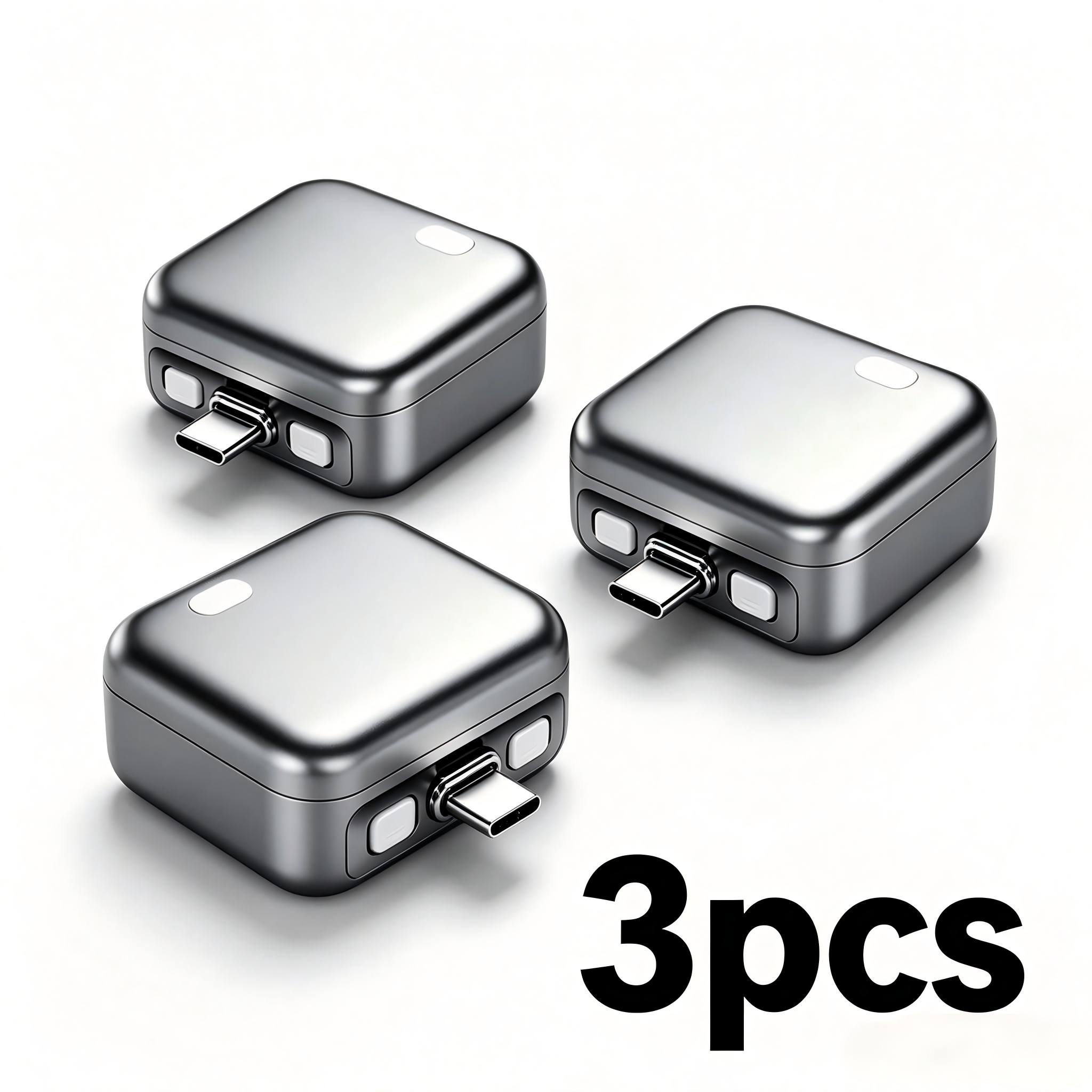 TEMU Adaptador de cargador con desconexión automática de 3 piezas, divisor de carga rápida Tipo-C de 140W, desconexión automática al cargar