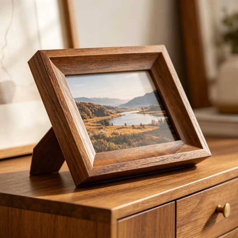 1pc Modern Minimalist Photo Frame Suitable for 4x6/5x7/6x8 Photos, Vertical Tabletop or Desktop Picture Frame with Vertical Orientation, Contemporary Rectangular for Wedding, Couple Portraits, for Office Decor - High-End Display