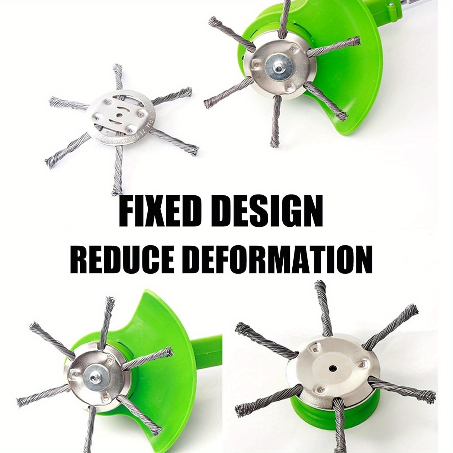 Lawn Trimmer Milling Head, Steel Wire Grass Trimmer Head, Weed Brush, Brush Cutter Additions, For Garden Grass Trimmer Head Lawn Mower, Grass Cutting Head Steel Wire Weeding For Lawn Trimmer ()