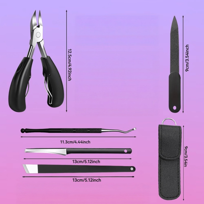 11pcs Heavy Duty Pedicure Set for Men