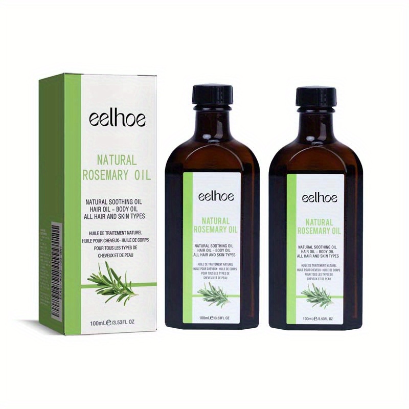 TEMU 2pcs Rosemary Oil Contains Rosemary, Olive Oil, Vitamin E, Coconut Oil, Glycerin