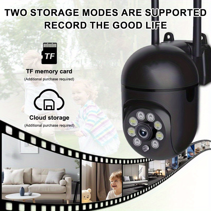 Teruhal 3MP HD WiFi Security Camera - Wireless Home Surveillance with Motion Detection, Two-Way Audio, Color Night Vision & PTZ Functionality details 8