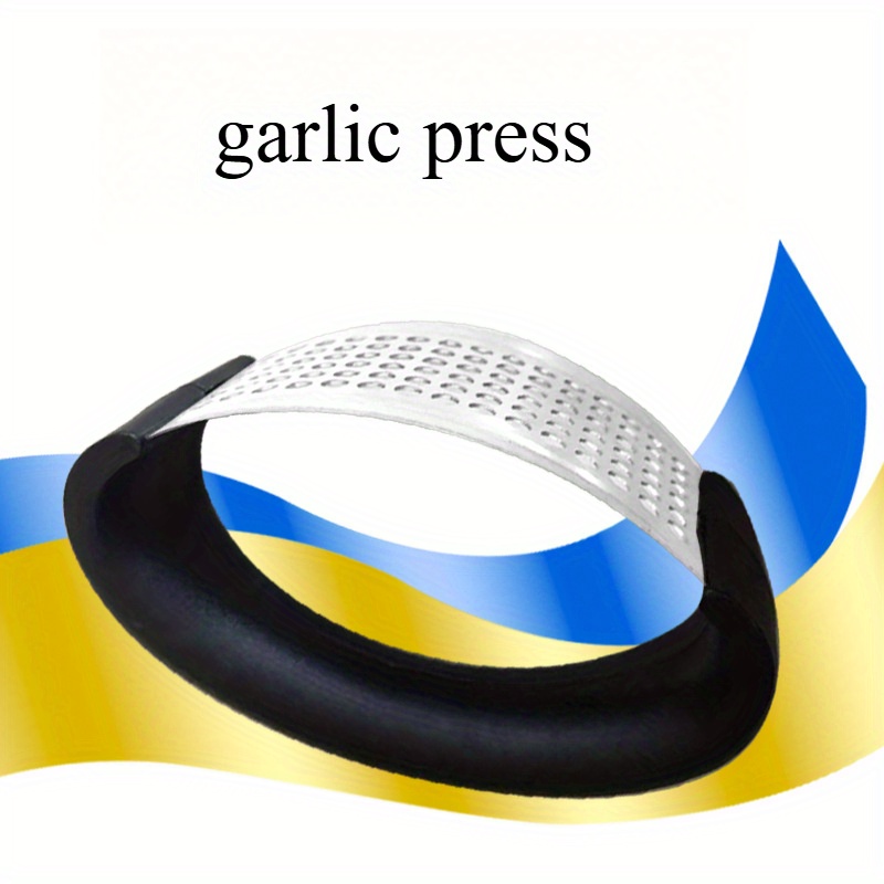 TEMU Durable Stainless Steel Garlic Press, Restaurant And Kitchen Tool, No Electricity Required, Garlic Press, Manual Garlic Press, Garlic Double