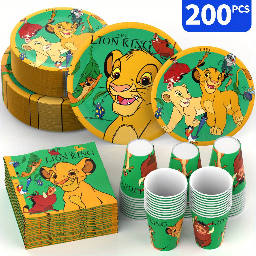 50Pcs Vaisselle Pour L'Anniversaire Des 1 An, Vaisselle Jetable