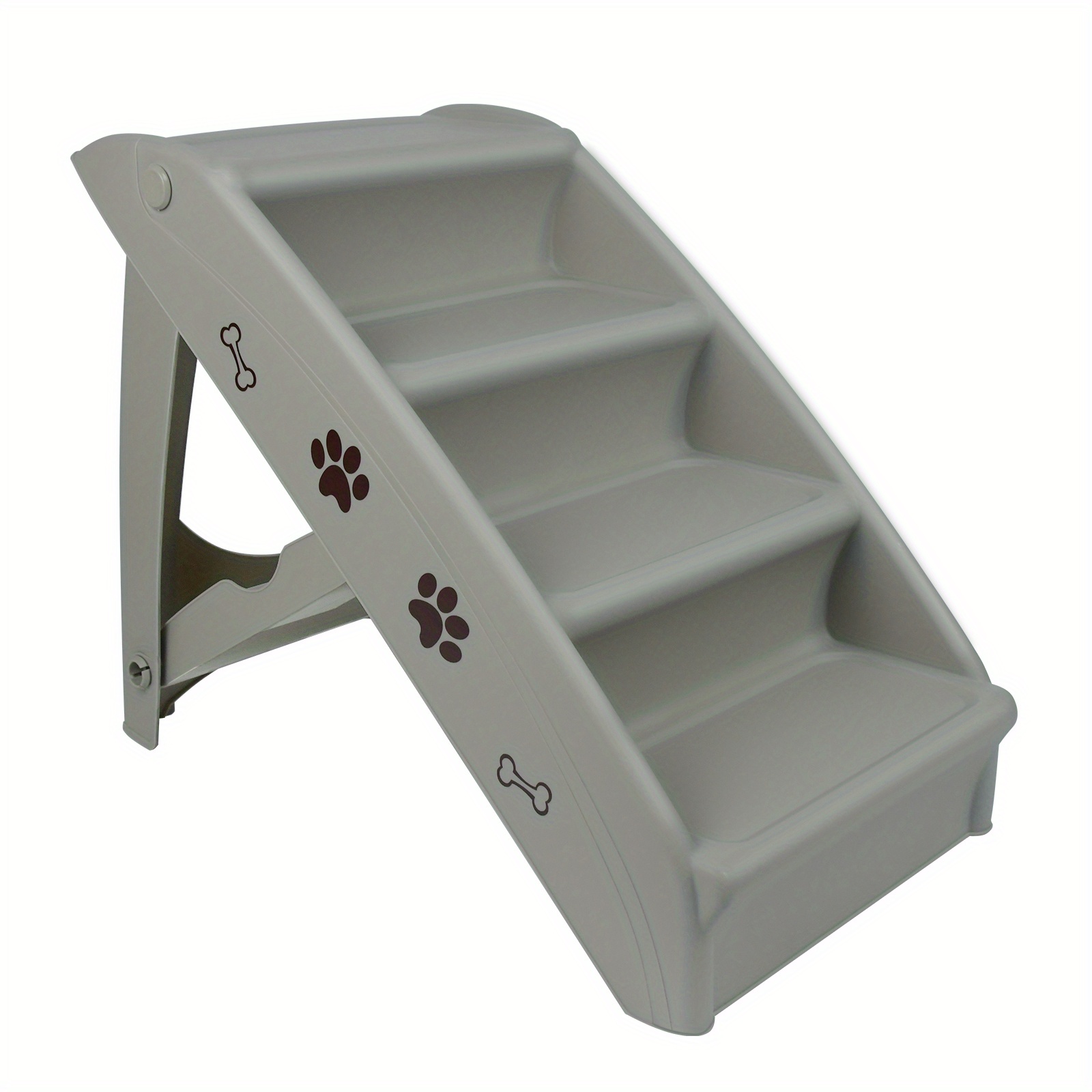 Portable Pet Stairs With And Cats, Featuring A Non-slip Felt Mat, Suitable For Beds, Sofas, And Cars, And Can Support Pets Weighing Up To 75 Kg