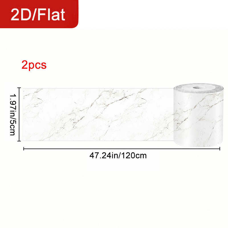 TEMU 2 Rouleaux de Ruban Adhésif 2D/Plat Amovible pour Joints, Texture , Motif Marbre, Autocollant de et de , Taille: 47.2 X 1.97In (120 X 5Cm)