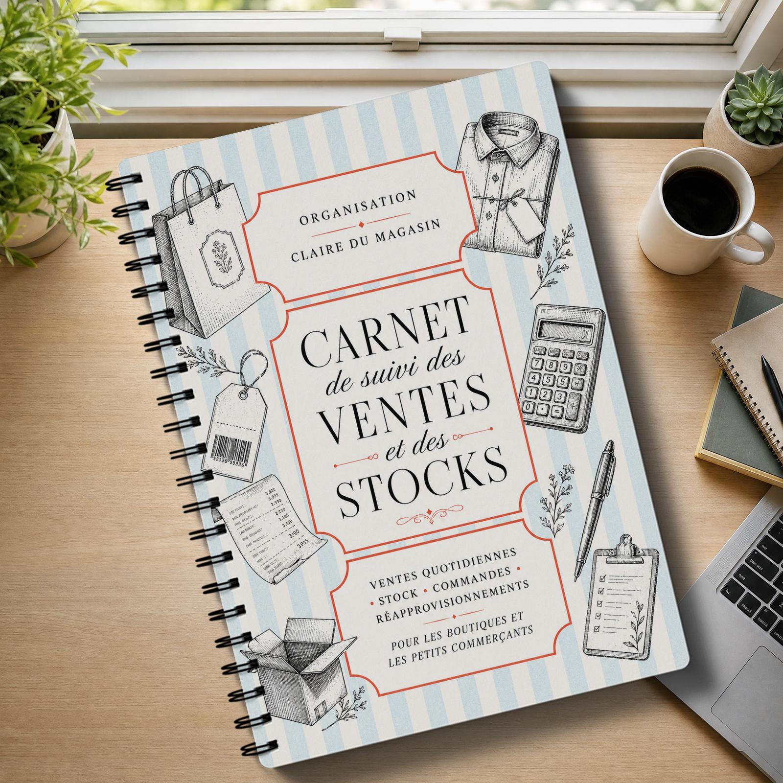 TEMU Journal de bord de concessionnaire et d' en langue française avec de la concession, de stock et planificateur de commandes - Compact, adapté au