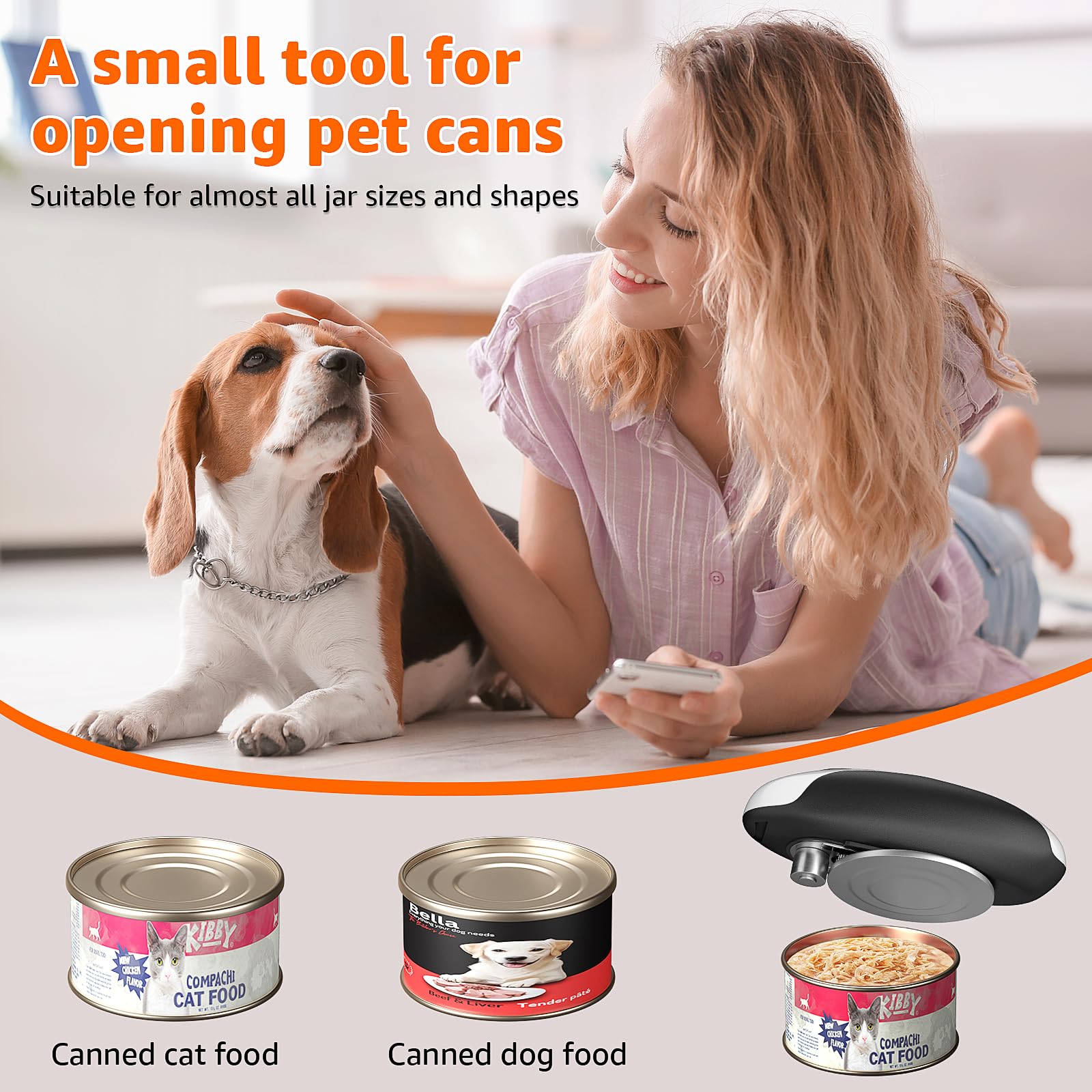 One-Touch Rechargeable Electric Can Opener