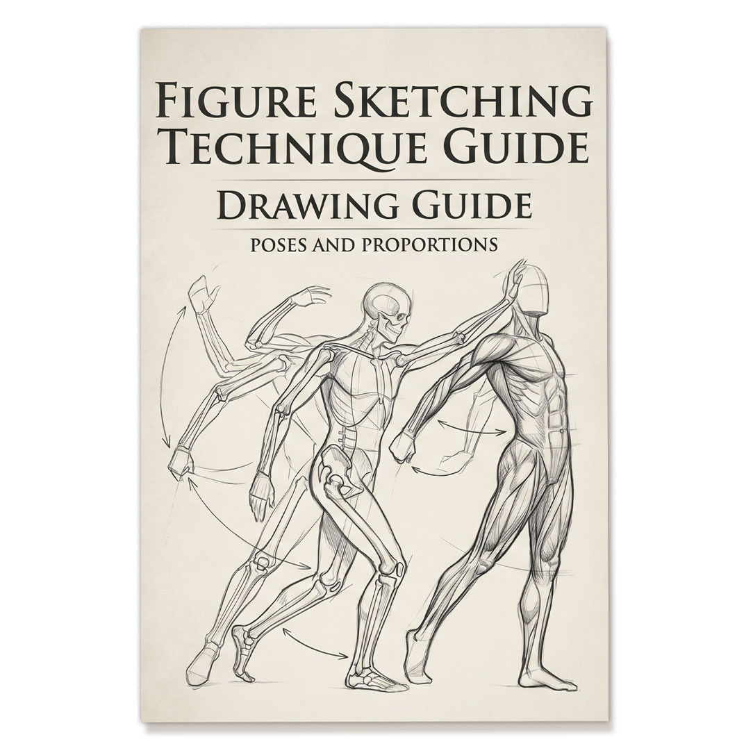 TEMU 1pc Character Sketchbook Demonstration Pose Reference Scene Composition A5 Size 5.5 X 8.3 Inches 32 Pages Desktop Creative Atmosphere Birthday