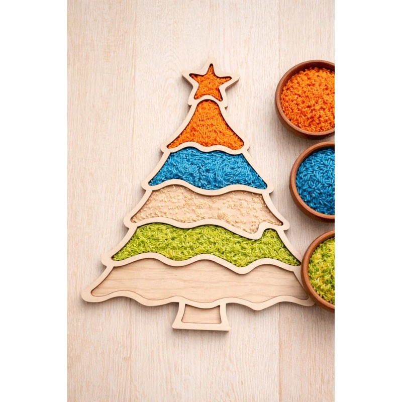 TEMU 1pc Decorative Tray, Christmas Decor Tray, Very Suitable For Enhancing The Decorative Effect Of Living Rooms And Bedrooms. Its Country Farmhouse