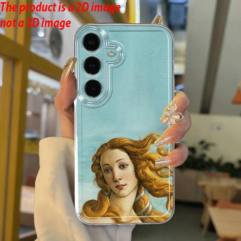 TEMU Phone Case - Botticelli's " Of Venus" Classic Literary Pattern Phone Case Suitable For Galaxy A03s A04 A05s A06 A07 A13 A14 A15 A16 5g A17 A21s