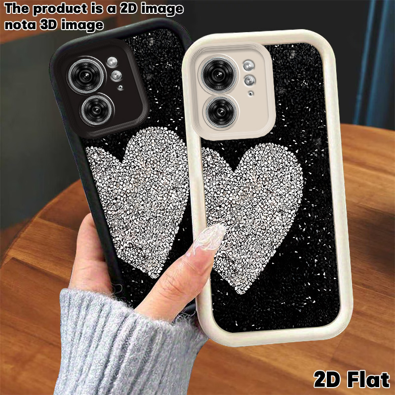 품목 사진 휴대폰 케이스 - 2d 플랫 하트 모토로라 moto g85 g84 g75 g73 g72 g  g55 g42 g34 g9 g8, moto e32 e20 e13 호환, 고품질 tpu 보호 케이스, moto edge   50   52 풀커버 소프트 보호 커버