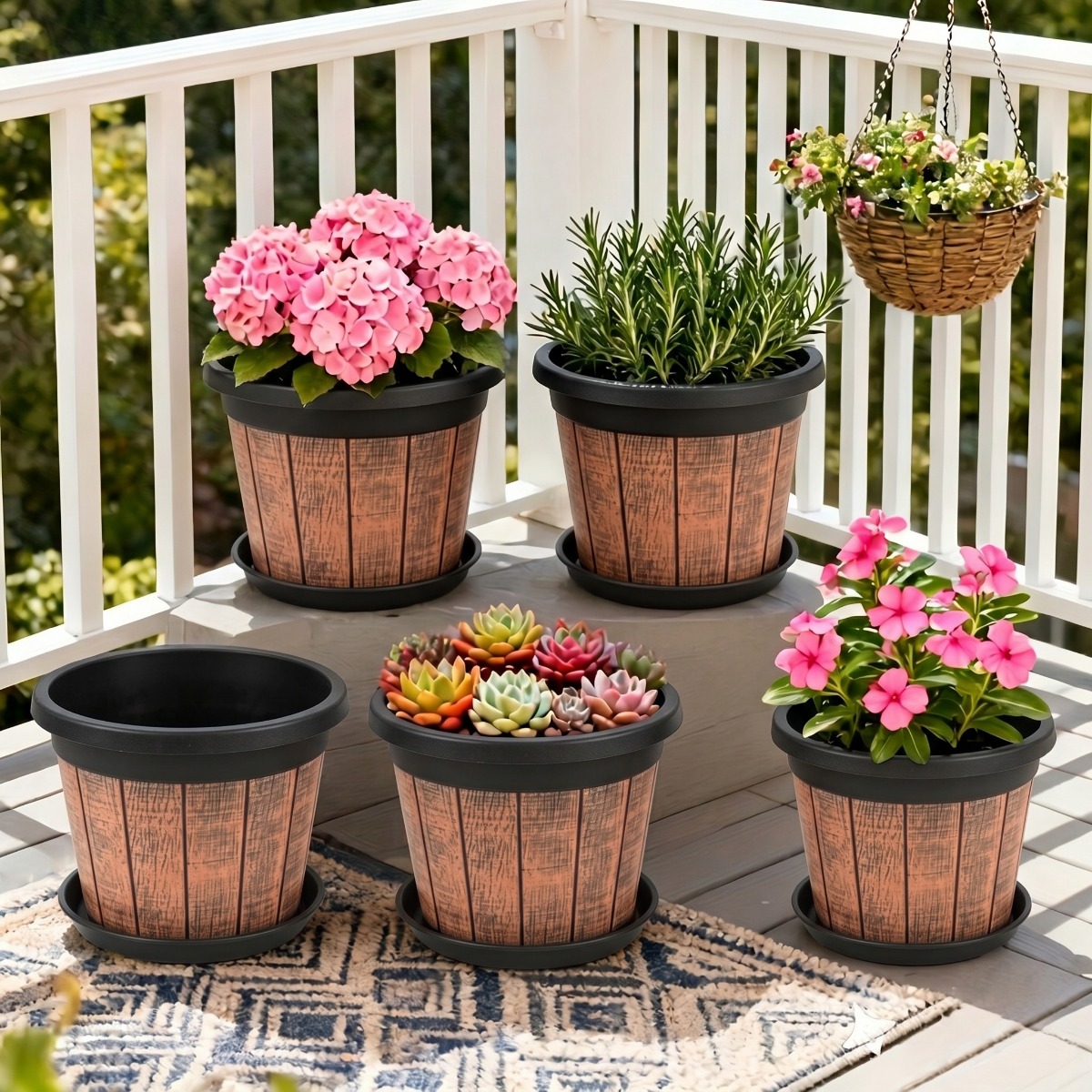 self watering house plants Franklin 12 Ceramic Self Watering Pot Cobalt