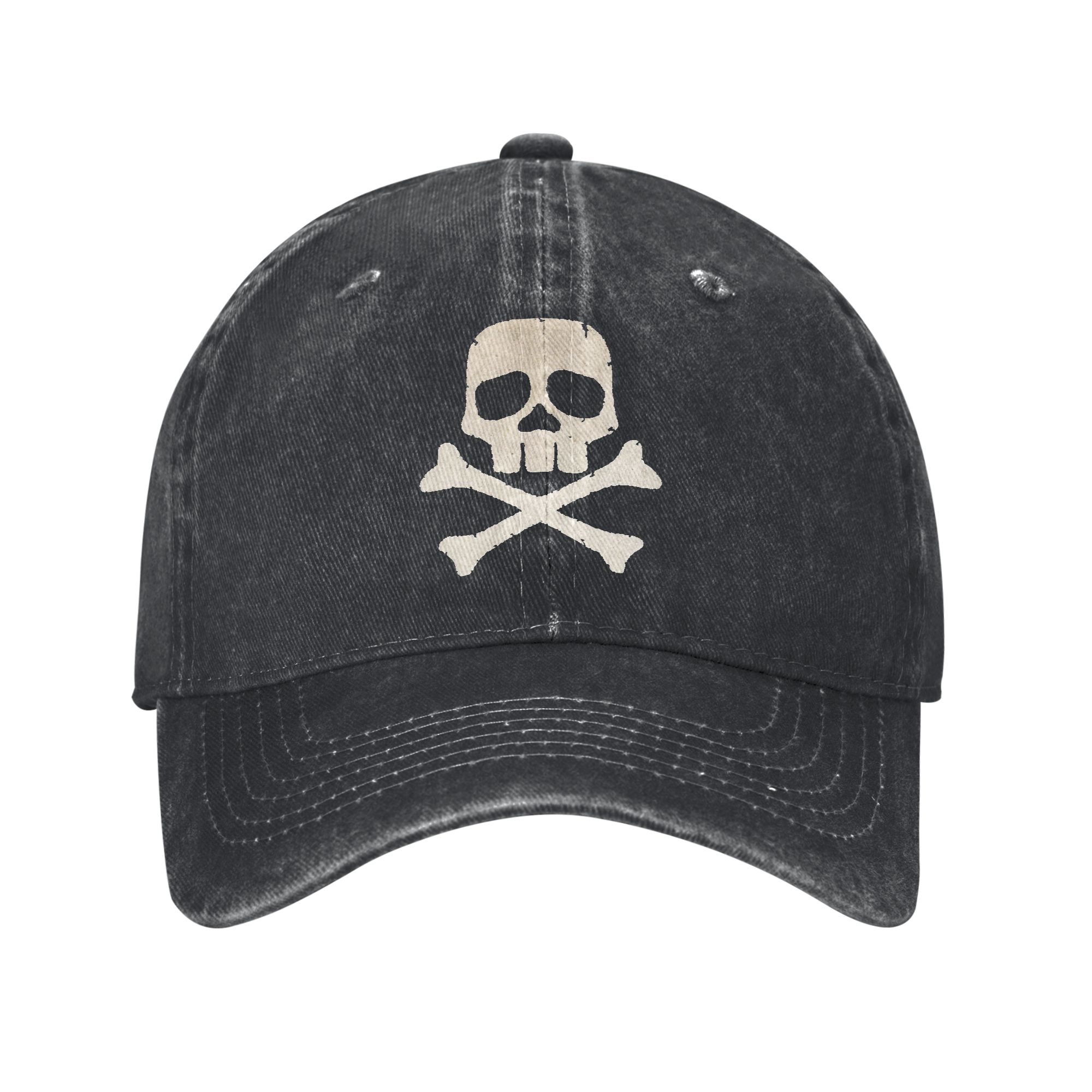 TEMU Casquette de baseball Harlock Pirate , décontractée, effet usé et délavé, snapback pour homme et femme, casquette cadeau