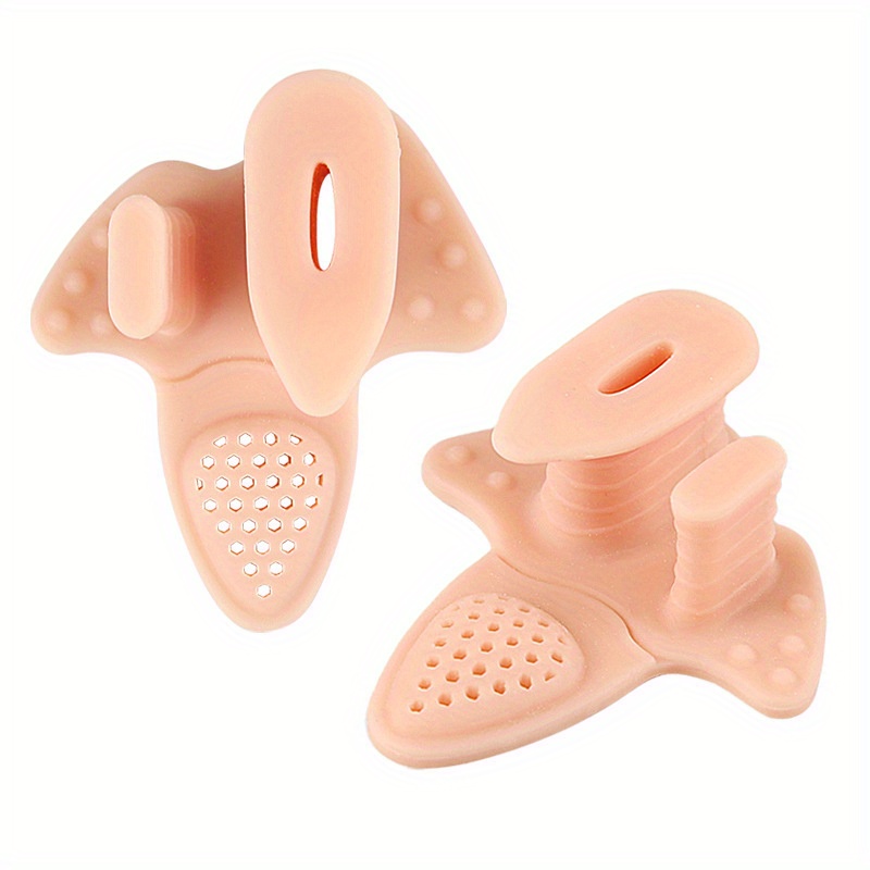 TEMU Creative Reusable Forefoot Toe Separators And Toe Spacers, Soft And Comfortable, With Perforated Thickened Ball-of-foot Pads, Soft And Highly