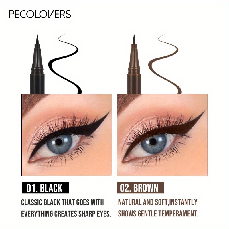 thin waterproof liquid eyeliner korean makeup for women quick   eye liner long last lower eyelash pen cosmetics Product details 5
