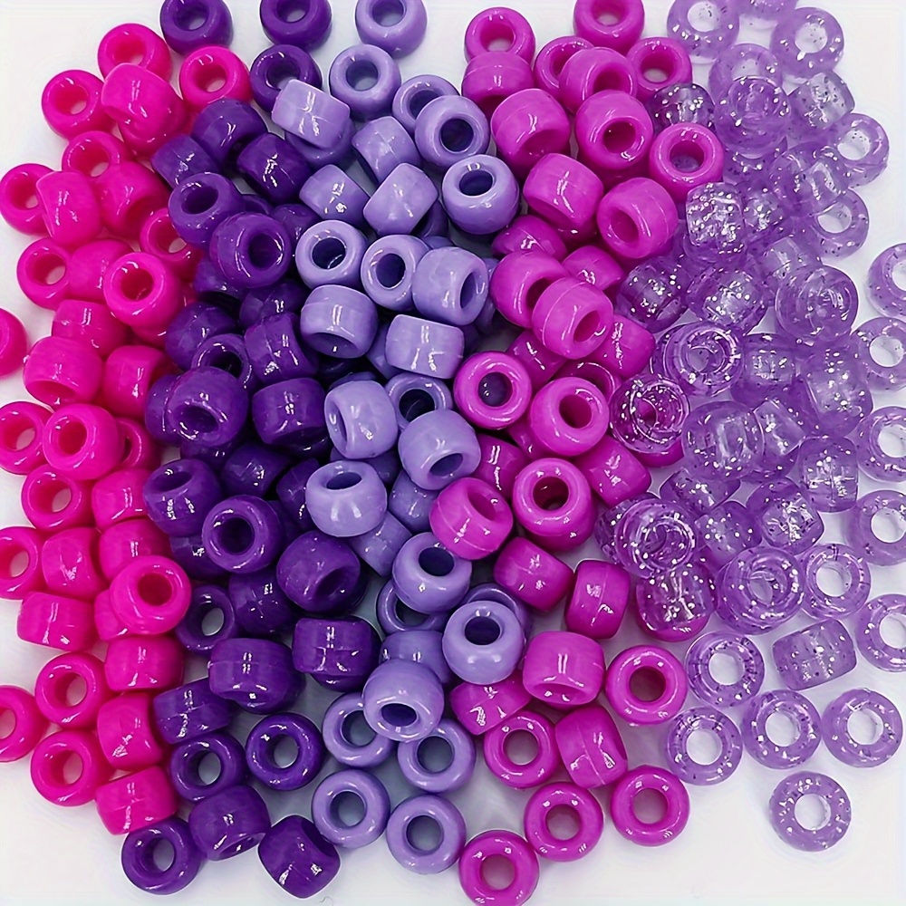 MIIIM 500 Pcs Colorful Butterfly Pony Beads Shapes for
