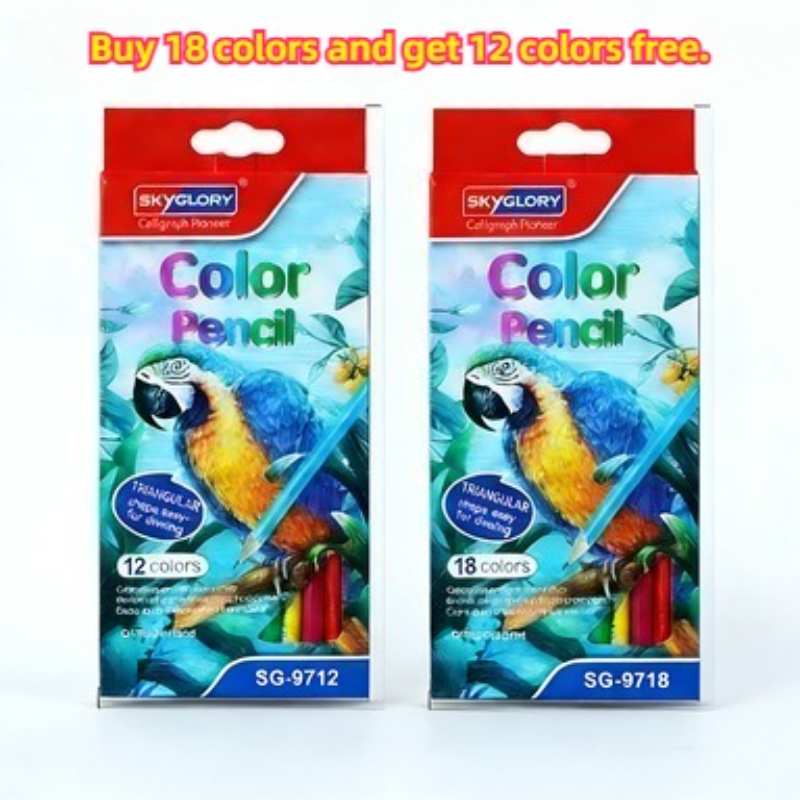 Image of 30pcs Colored Pencils Art Drawing Supplies With Vibrant Colors, Smooth Coloring And Break-resistant Leads, Ideal For Adult Coloring Books, Sketching And Painting( In 12-color& 18-color Sets)