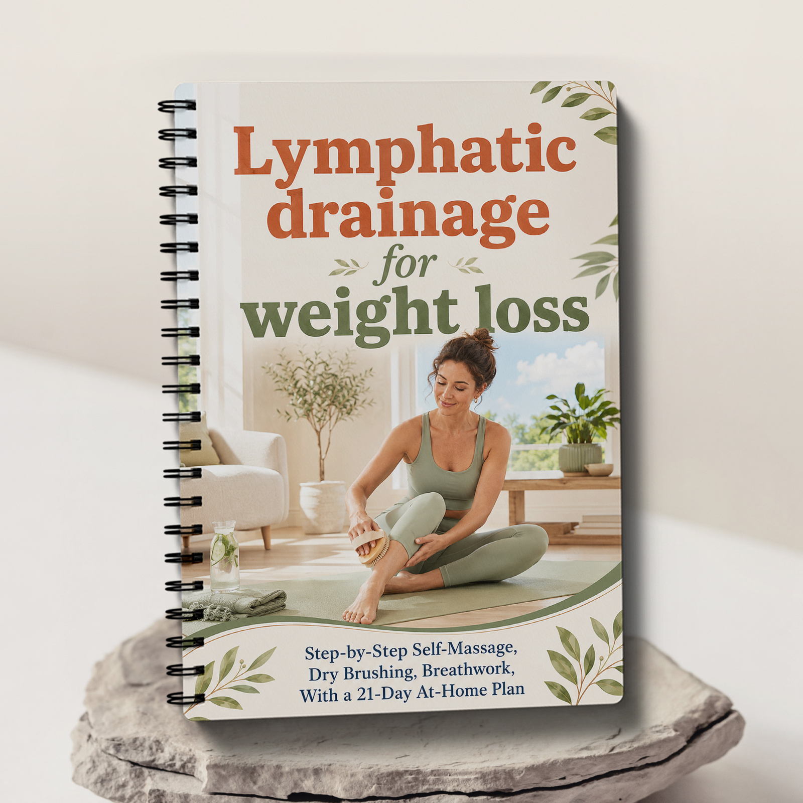 TEMU Lymphatic Drainage Fitness Planner, Daily Exercise And Movement Plan With Gentle Full Body Routines, Stretching And Wellness Habits To Support