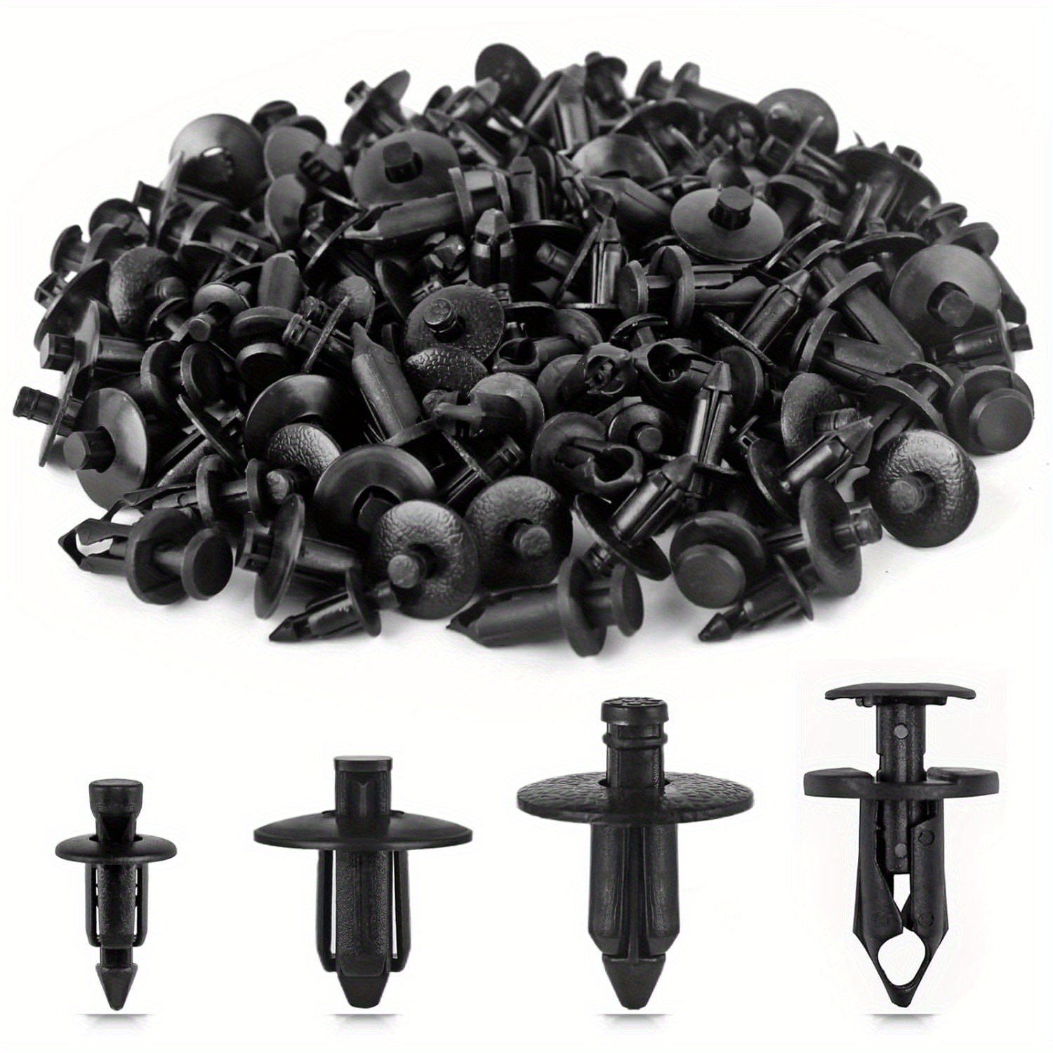 TEMU 120pcs Plastic Fender Clips And Rivets - M6, M7, M8 For Utv, Atv, Motorcycles, Sports Bikes, And Scooters - Ideal For Rear Fairings, Replacement