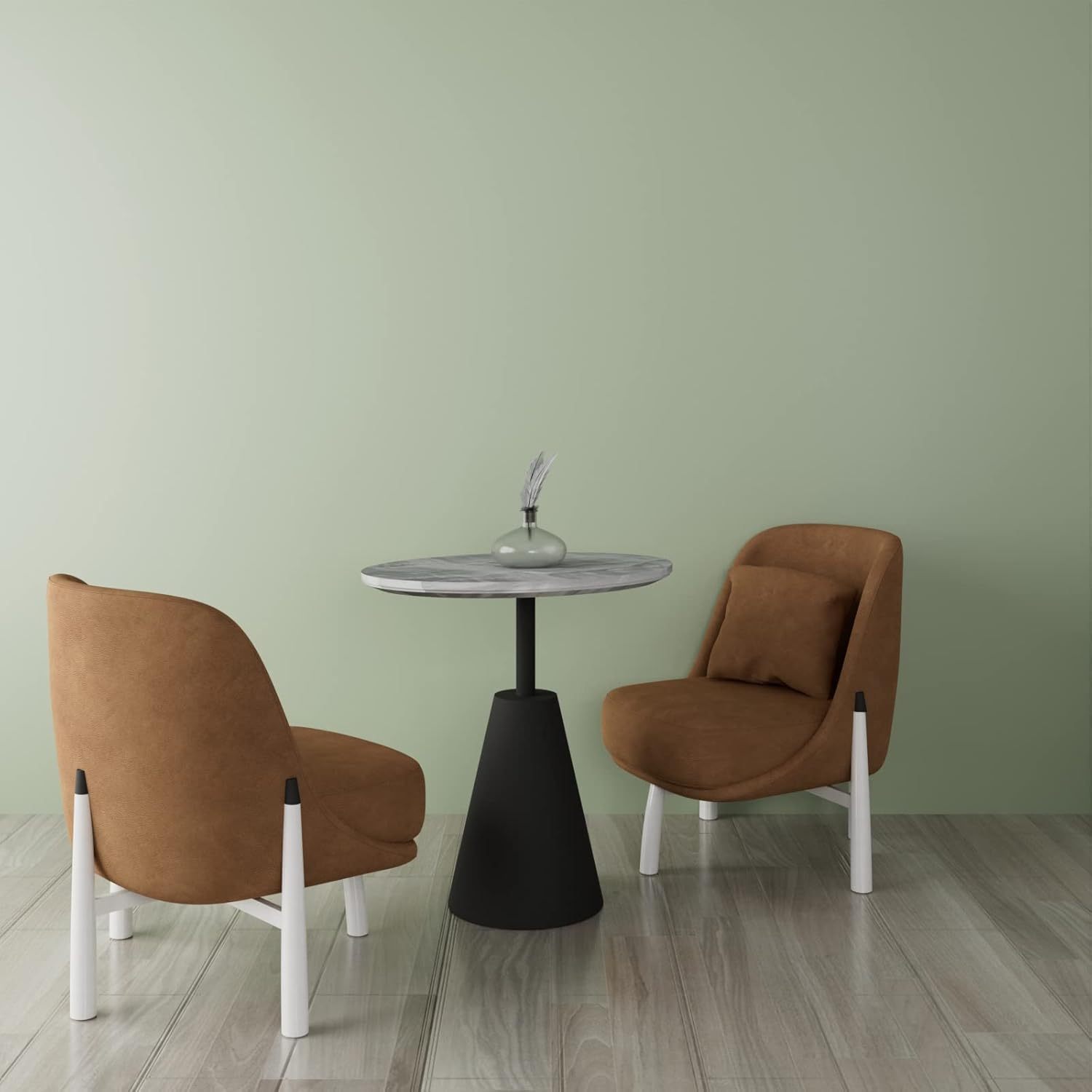 1roll Pvc Solid Color Self-adhesive Wallpaper Peel And Stick Wall Decor Paper Water And Cabinet Renovation Wall Sticker