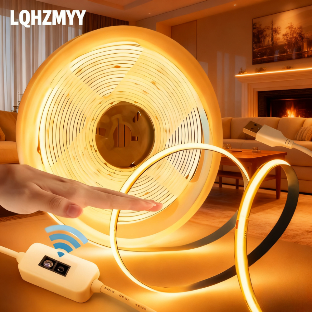 lqhzmyy usb powered led strip light with motion   touchless operation   temperature 3000k 6000k suitable for kitchen wardrobe tv backlight under cabinet lighting compatible with usb ports of computers tablets power