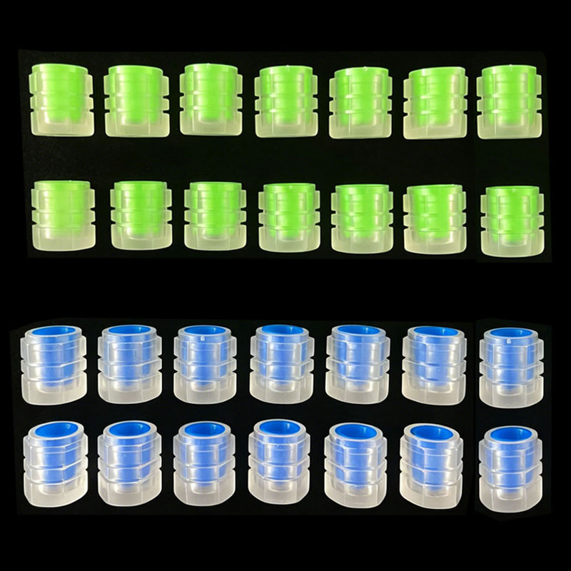 TEMU 28pcs Set Of Luminous Tire Valve Caps, Fluorescent Tire Valve Covers, Durable Material, Cool Car Gift, Suitable For Decorative Additions Of Car,