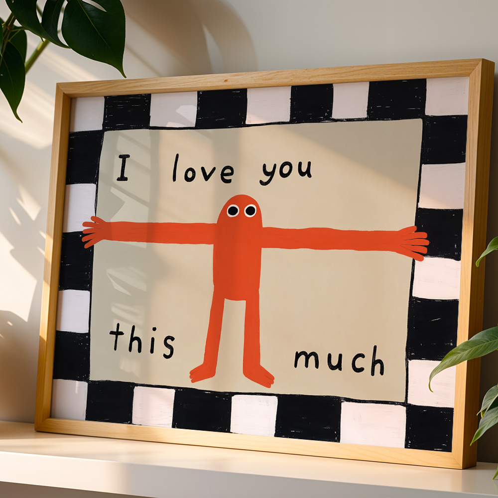 TEMU Impresión en 2D y extravagante " así de " - Mensaje de , adecuado para decoración de dormitorio y - Regalo sincero para - de tinta sin ,