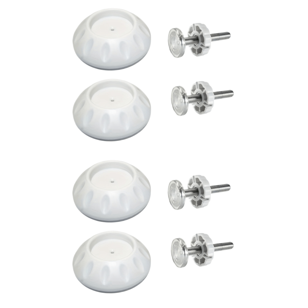TEMU 8pcs Heavy-duty White Plastic Pet Safety Door Latches Suitable For Stairs, Gardens, Bathrooms--free Door Locks With Diamond Pattern,