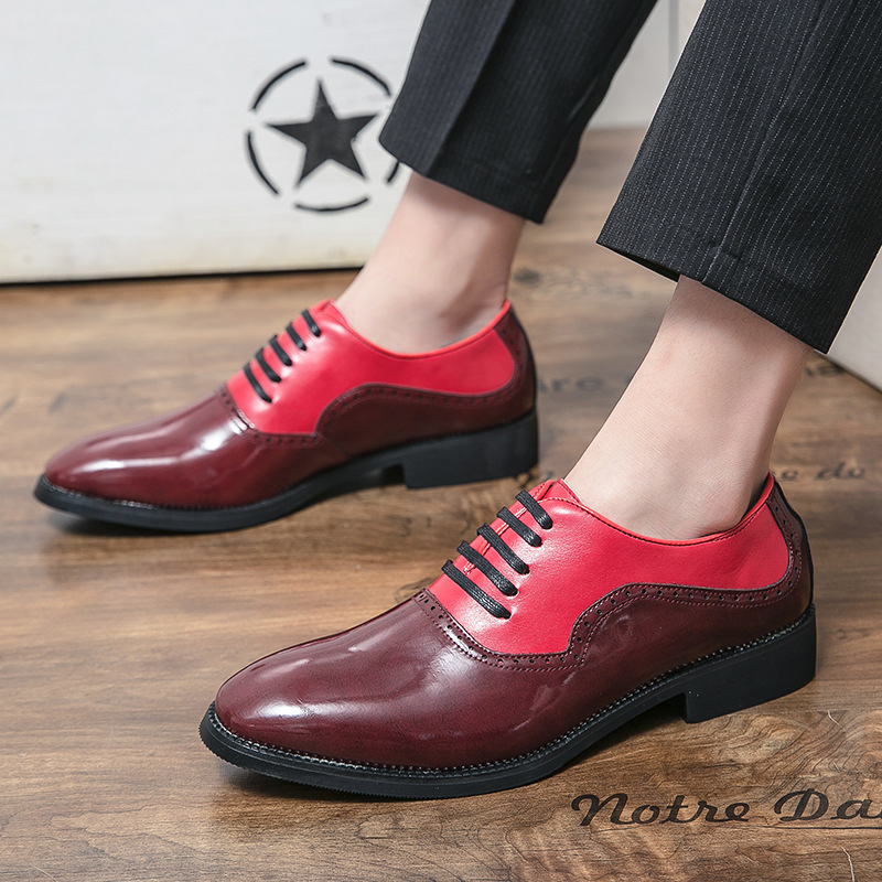 red dress shoes men sold on Temu United States