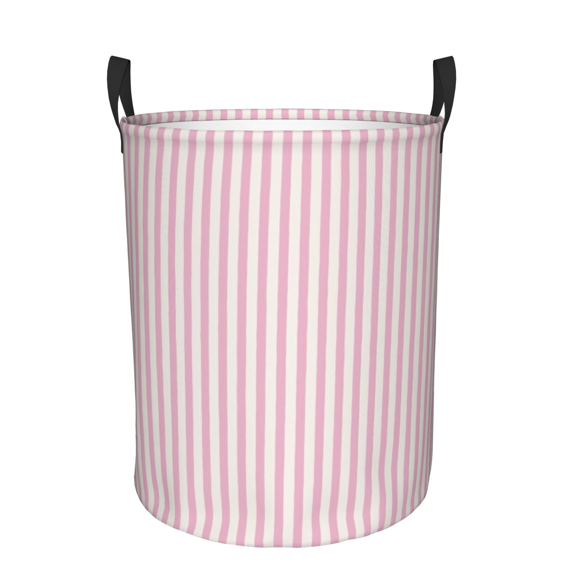 TEMU Pink Birthday G 1 Round Laundry Storage Basket, Suitable For Bedroom, Bathroom, And Home, , For Daily Clothing Organization And Setup, Storage