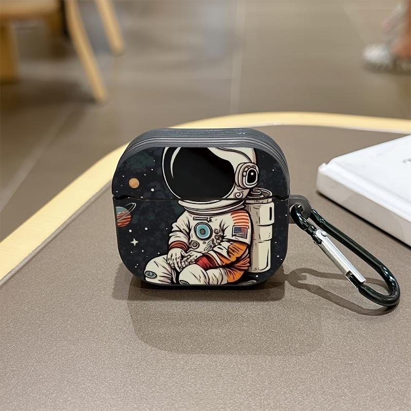 TEMU Étui pour for à motif d'astronaute, pour for 1/2/3/4/Pro3/, en plastique, avec mousqueton noir, housse de , adaptée à un usage , sur le thème de