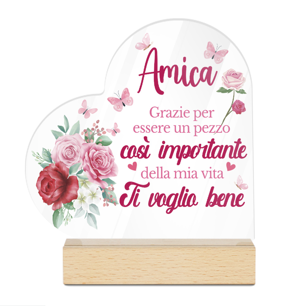 TEMU 2d Flat, Suitable For All , Putuo Decoration 1pc -shaped Acrylic Sign, Desktop Decoration, Thank You For Playing Such An Important Role , I Love