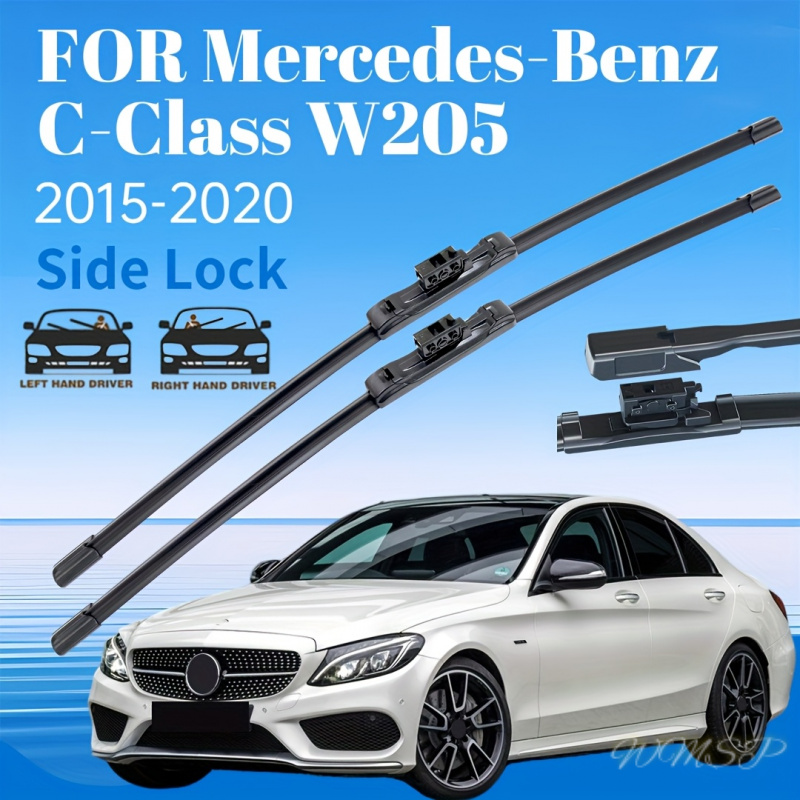 TEMU For Mercedes-benz W205 (//c220/c250/) 2015-2020 2pcs Front Wiper Set - 22