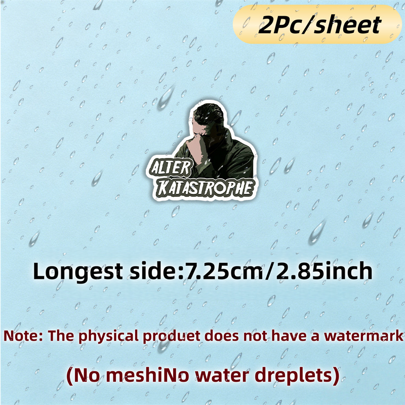 Image of 2pcs/sheet Old Matte Vinyl Decal Stickers - Cartoon-themed Self-adhesive Decals For Cars, Trucks, , Furniture, Water Bottles & Books - Durable, Versatile, Use, Furniture Decals, P
