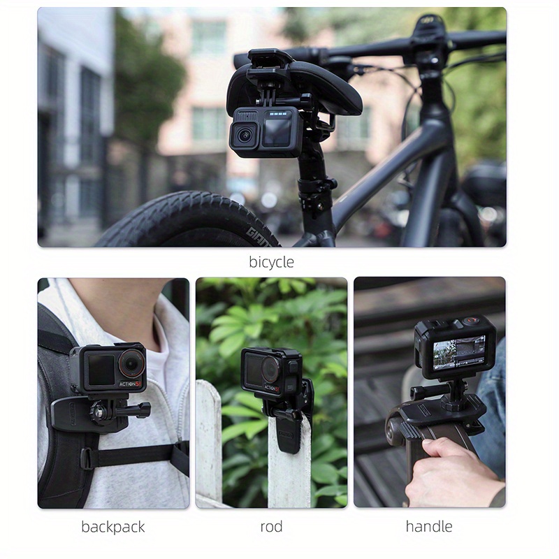 Sinyutia Camera Backpack Clip For Insta 360 Go 3s Accessories, 360 Rotation Quick Release Mount Hat Camera Clip For Backpack Compatible With Insta360 Go 3s Accessories