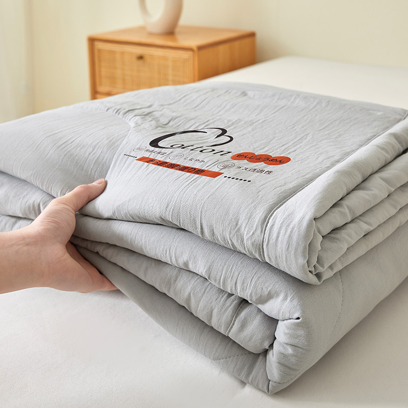 TEMU Japanese Summer Cooling Blanket - Conditioner Blanket, Bedroom/ Bed Cover, Thin Blanket, Comforter, Quilt, Machine Washable, Solid Color