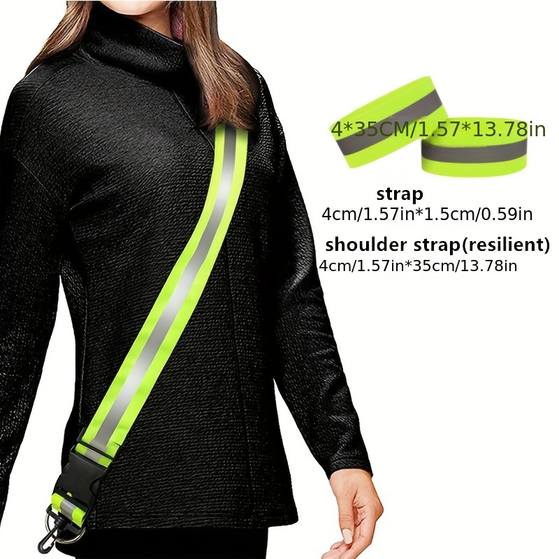 

High- Reflective Belt - , Waterproof Polyester For Cycling & Running - , Reflective Safety Belt