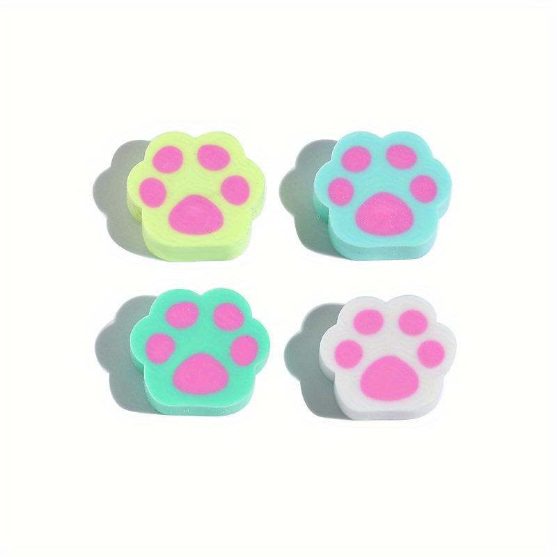 36pcs Paw Print Erasers - Cute Paw-shaped Rubber Erasers Suitable For, Party Favors, Teacher Rewards - & Gentle Paper, Fun For, Erasers For Classroom Supplies (36pcs)