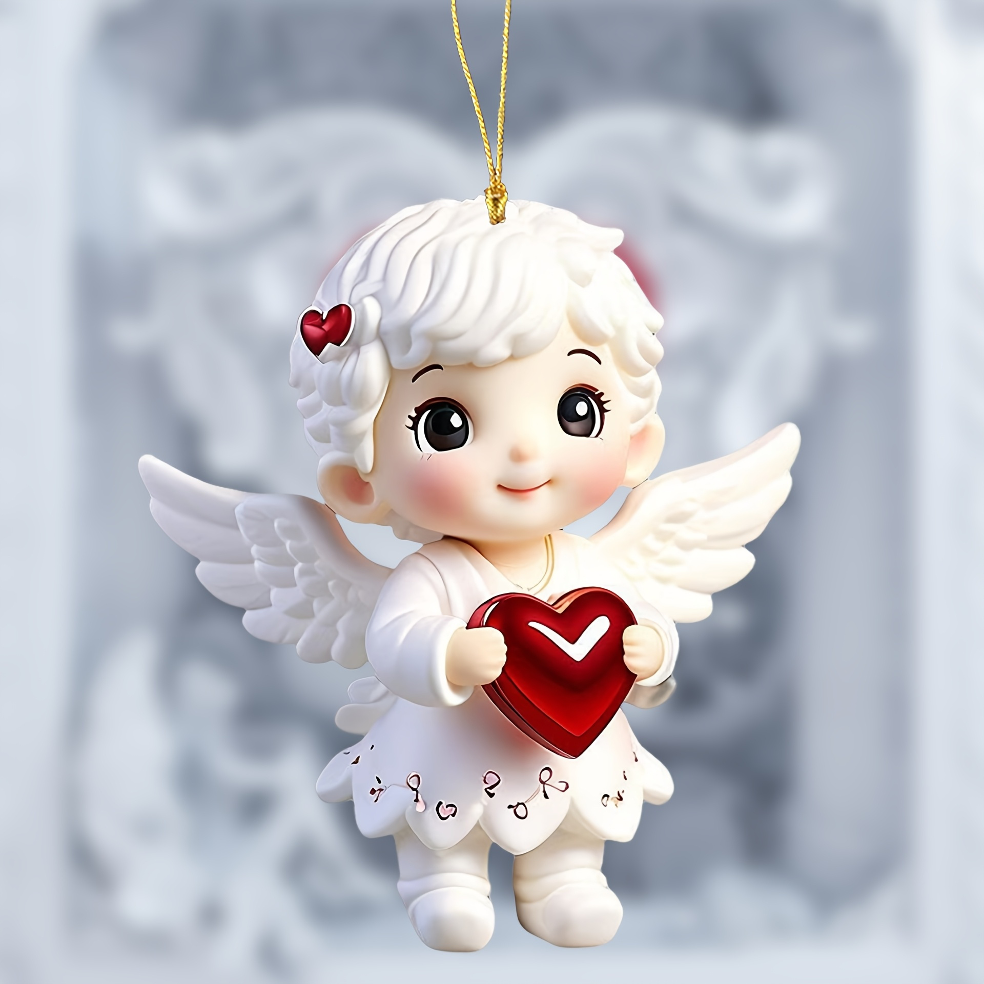 

Acrylic Love Decorations-cute 2d Pendants Suitable For Christmas Tree, Car, Party, Gift Box-no Electricity, Suitable For Wedding, Engagement, Valentine's Day, Christmas And New Year Decoration