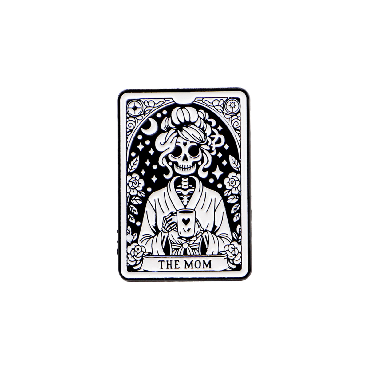 1pc The Mom Tarot Cards Lapel Pins For Backpacks Enamel Pin Briefcase Badges Gift Accessories For Jewelry Backpack Badge Mexico Death Day Gift