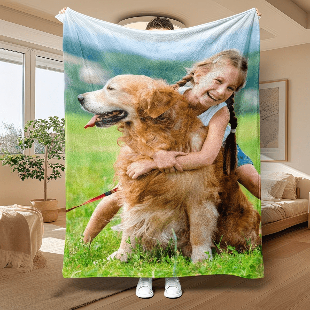 Personalized Photo Custom Blanket, Gift for Family and Friends
