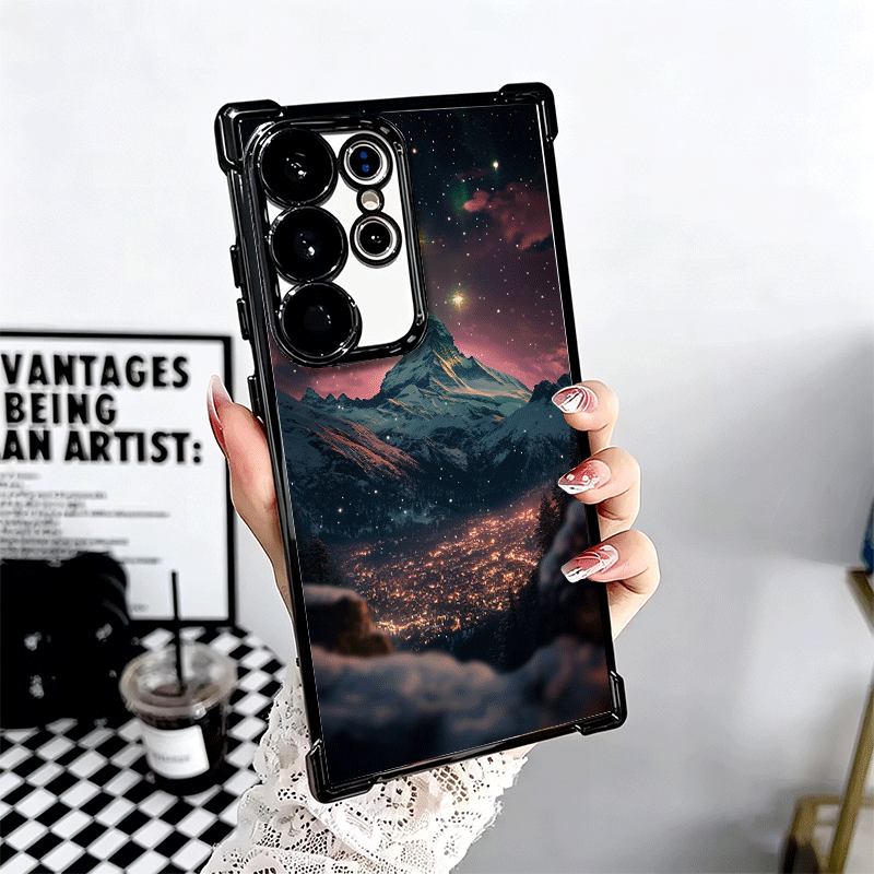 TEMU Phone Case - Of Mist And Fury Case For S24 S25 S26 Ultra S23 S22 Plus S21 And S20 Fe Edge For Galaxy Clear Plating Anti Drop Cover Shockproof