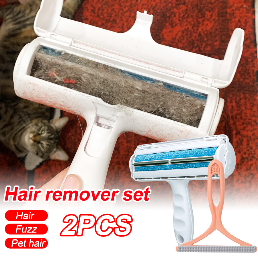 Remover For Fluff -2pcs Set, Suitable For Household Hair Removal, For Clothing, Sofas, Carpets, Seats, Bedding